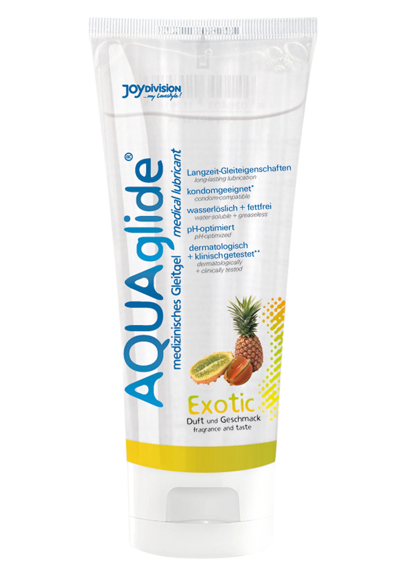 Vysoce hodnotný lubrikační GEL AQUA GLIDE Exotic tuba 100ml 