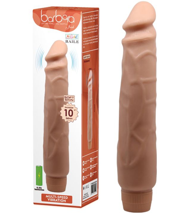 Realistický vibrator Multispeed Flexible Fastic 25,5 cm