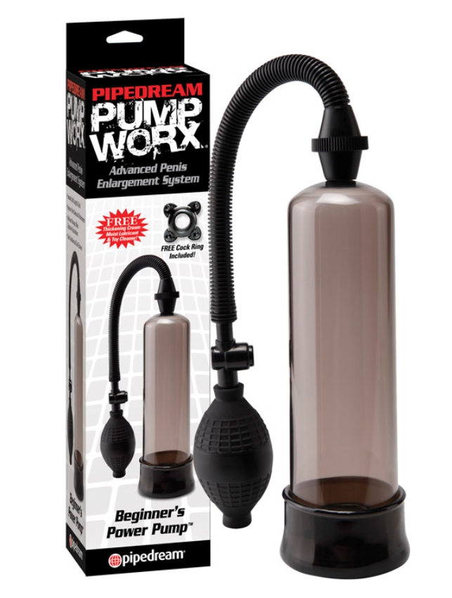 Vakuová pumpa pro pány trpící poruchami erekce, Beginners Power Pump Black