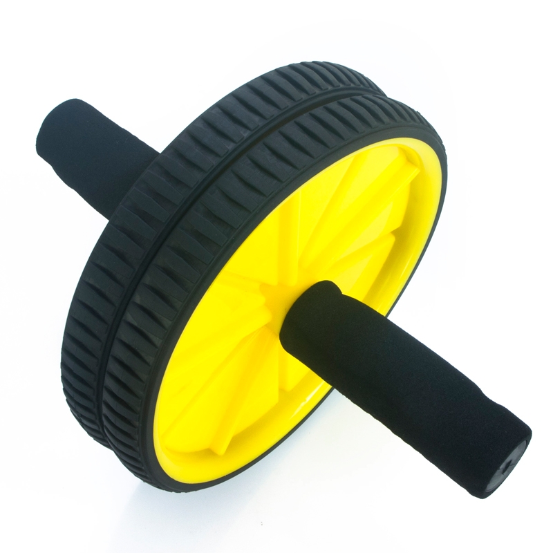 Dvojité kolečko k posilování, doma, double roller