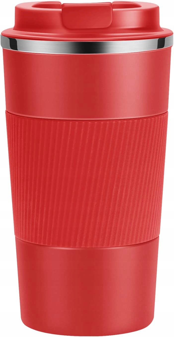 Kapacitní termální hrnek 510 ml, termoska , vodotěsný cervený