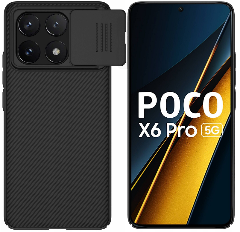 Xiaomi Poco X6 Pro, pouzdro obal Camshield Case kryt NILLKIN černý