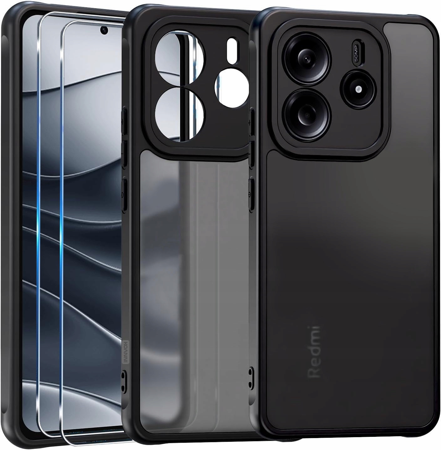 Xiaomi Redmi Note 14, 5G PANCÉŘOVÉ POUZDRA ČERNÝ MAT
