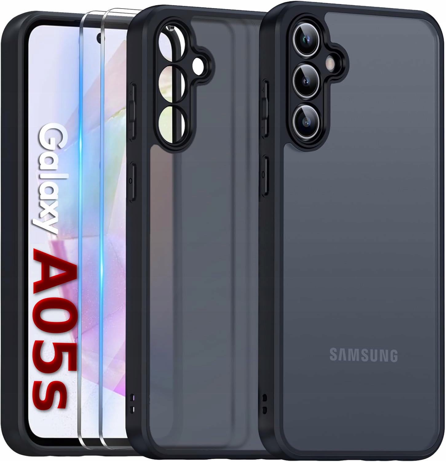 Samsung Galaxy A05s, PANCÉŘOVÉ POUZDRA ČERNÝ MAT
